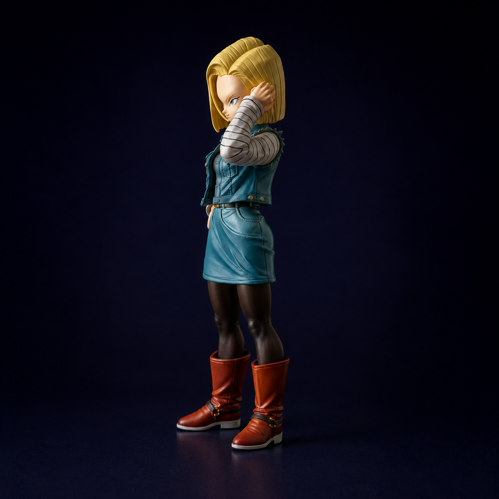 Dragon Ball Z Android 18 1:12 Scale Collectible Action Figure