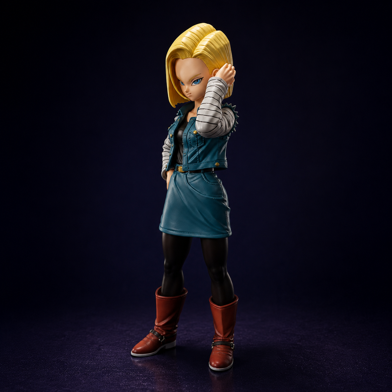 Dragon Ball Z Android 18 1:12 Scale Collectible Action Figure