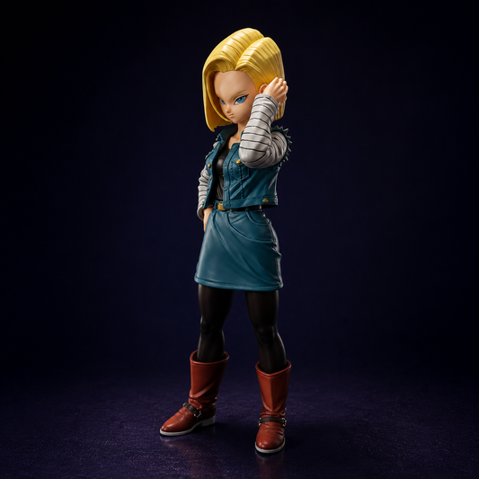 Dragon Ball Z Android 18 1:12 Scale Collectible Action Figure