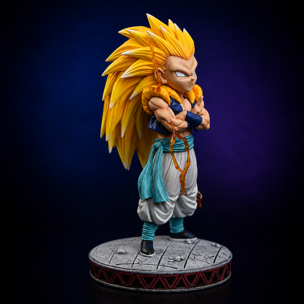 Dragon Ball Z Gotenks 1:12 Scale Action Figure – Super Saiyan 3 Collectible Figure
